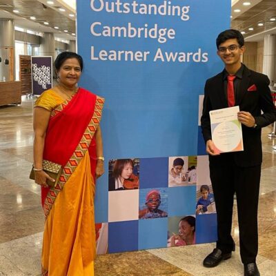 Meru Shah receives Outstanding Cambridge Learner Awards